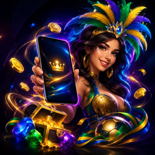 App 7PPP rodando em um telefone Android com jogos e apostas ao vivo na tela