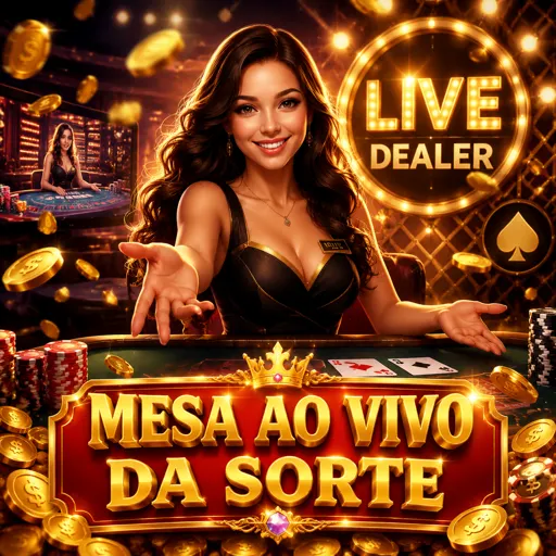 Mesa de blackjack ao vivo com dealer real em estúdio de cassino
